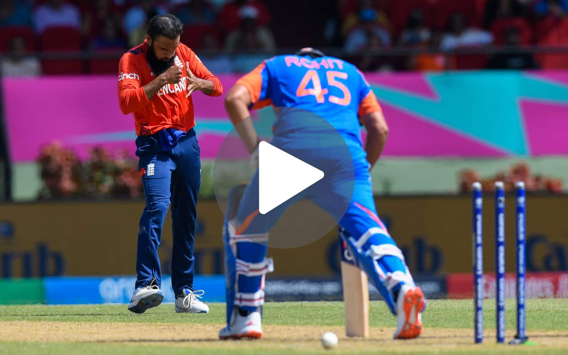 [Watch] Rohit Fails To Dominate No.1 T20I Bowler; Gets Fooled By A 'Googly'